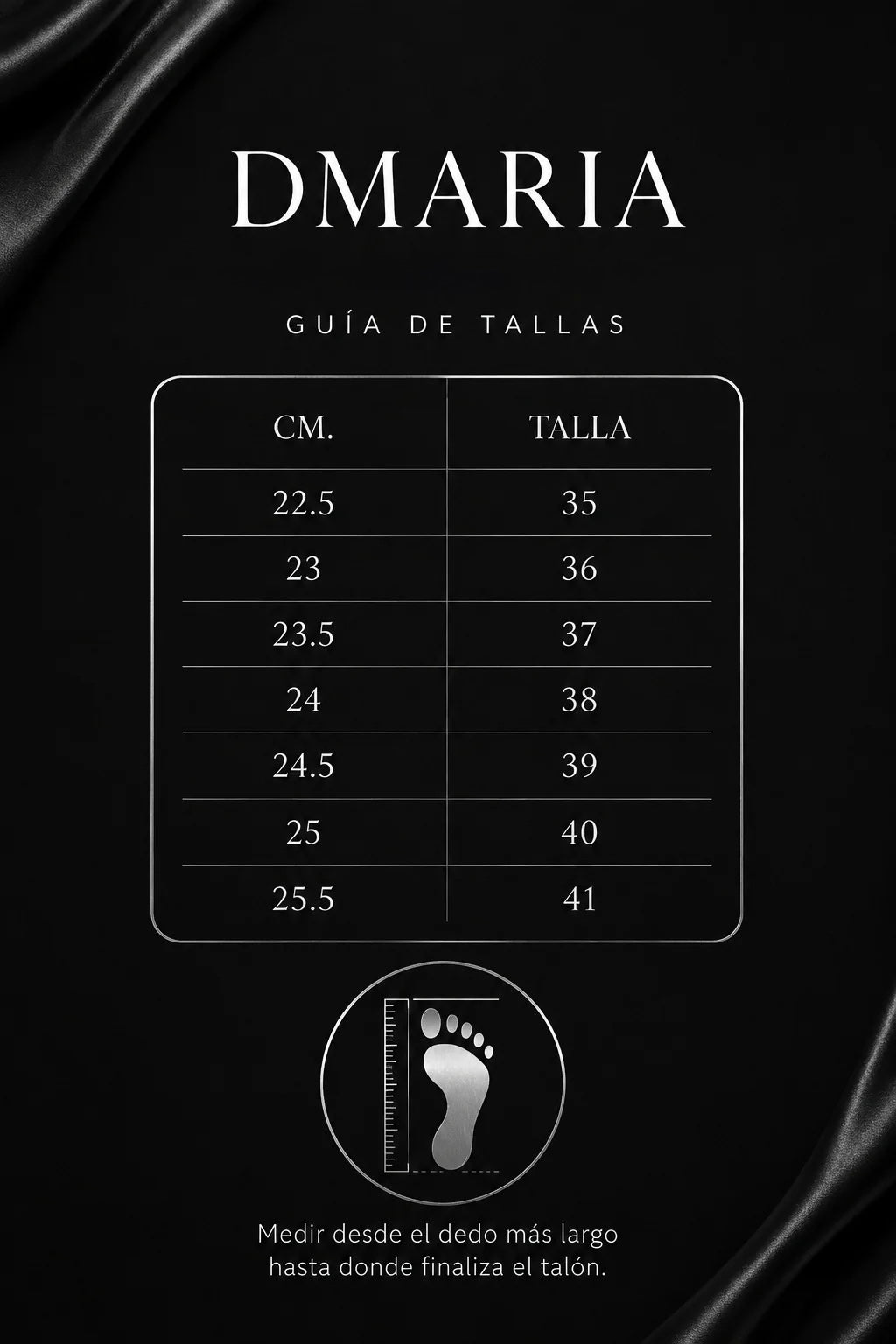 Guía de tallas Tenis Jk